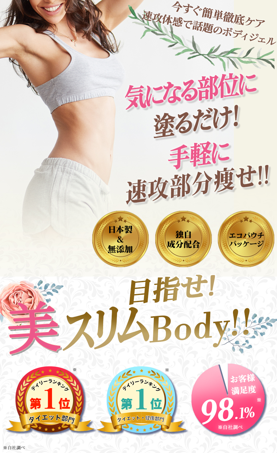 シェイプバースト ランキング1位 の脂肪溶ジェル 送料無料 気になる部位に塗るだけ 速攻部分痩せ 浮腫み解消 美スリムbody 気になる箇所にマッサージ ピュアシーク ヤマダモール店